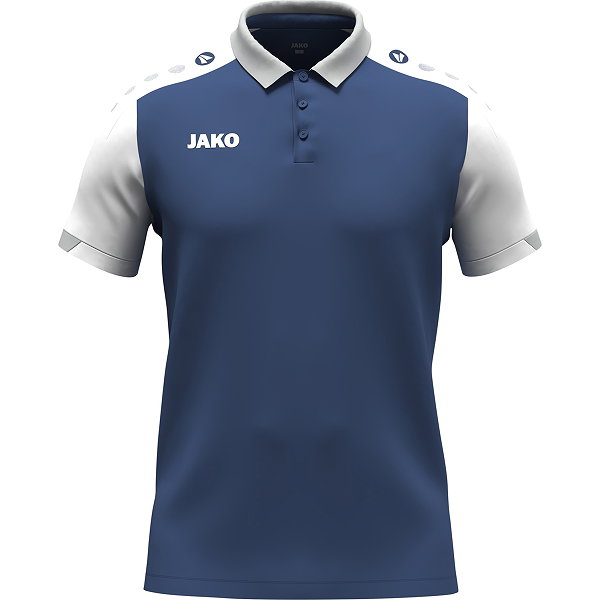 Jako Dynamic Polo Hommes - Bleu Nuit / Blanc / Gris Clair