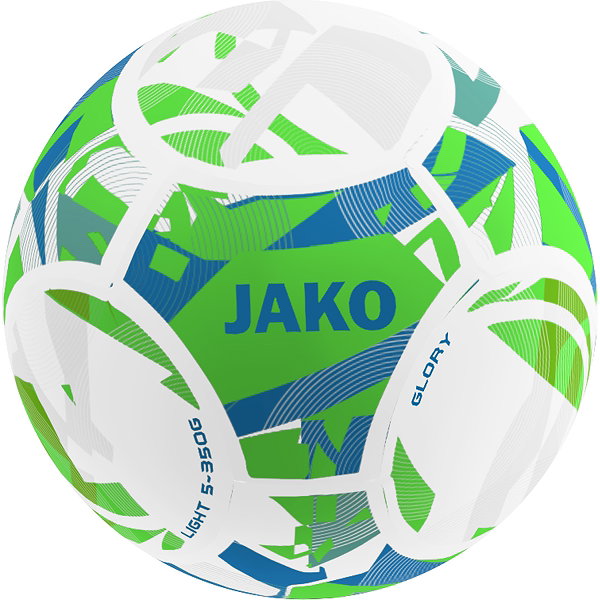 Jako Glory 350G (Size 5) Lightball - Weiß / Neongrün / Jako Blau