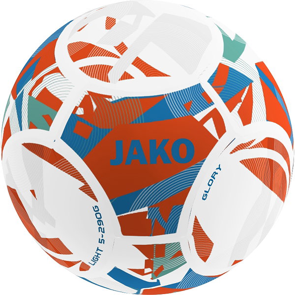 Jako Glory 290G (Size 5) Lightball - Weiß / Neonorange / Jako Blau