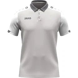 Jako Dynamic Polo Hommes - Gris Clair / Blanc / Gris