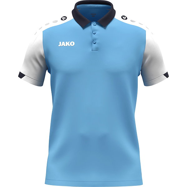Jako Dynamic Poloshirt Kinder - Skyblue / Weiß / Marine