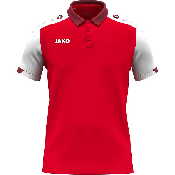 Jako Dynamic Polo Femmes - Rouge / Blanc / Tango Rouge