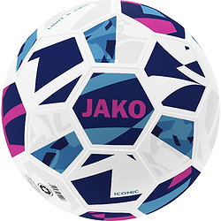 Jako Iconic 350G (Size 4) Ballon Light - Blanc / Navy / Pink