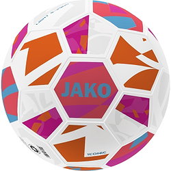 Jako Iconic 350G (Size 4) Ballon Light - Blanc / Corail / Pink