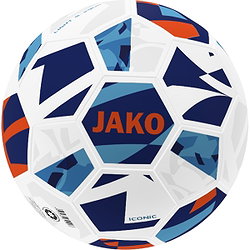 Jako Iconic 290G (Size 4) Lightbal - Wit / Navy / Fluo Oranje