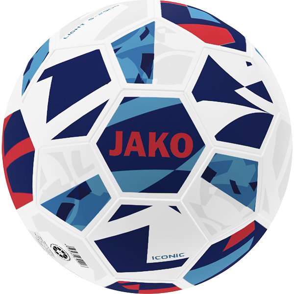 Jako Iconic 290G (Size 3) Lightbal - Wit / Navy / Rood