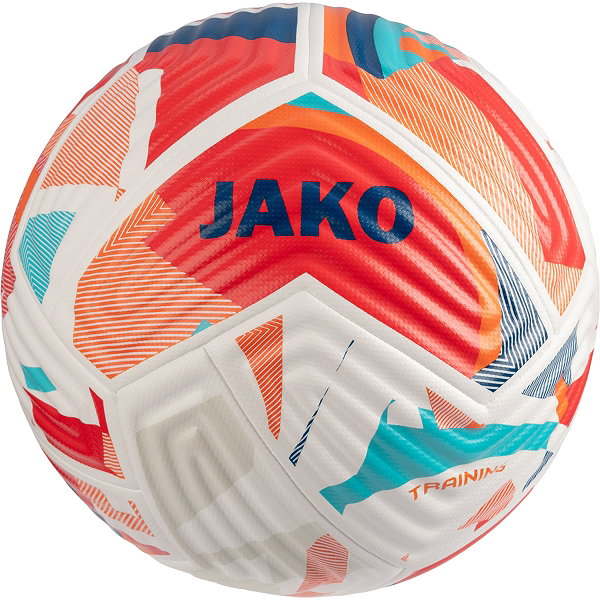 Jako Flow Trainingsbal - Wit / Fluorood / Navy
