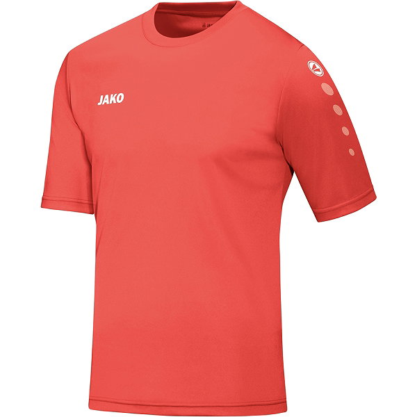 Jako Team Shirt Korte Mouw Heren - Koraal