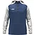 Jako Dynamic Hooded Half Zip Kinderen - Nachtblauw / Wit / Lichtgrijs