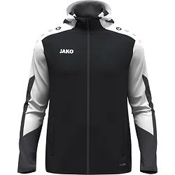 Jako Dynamic Hoodie Heren - Zwart / Wit / Antraciet