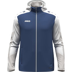 Jako Dynamic Hoodie Heren - Nachtblauw / Wit / Lichtgrijs