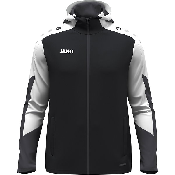 Jako Dynamic Hoodie Kinder - Schwarz / Weiß / Anthrazit