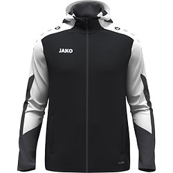 Jako Dynamic Hoodie Kinder - Schwarz / Weiß / Anthrazit