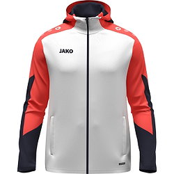 Jako Dynamic Hoodie Kinder - Weiß / Koralle / Marine