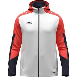 Jako Dynamic Hoodie Damen - Weiß / Koralle / Marine