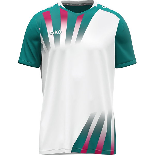 Jako Vintage Trikot Kurzarm Herren - Weiß / Türkis