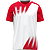 Jako Vintage Maillot À Manches Courtes Hommes - Blanc / Rouge