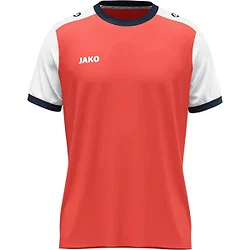 Jako Dynamic Maillot À Manches Courtes Hommes - Corail / Blanc / Marine