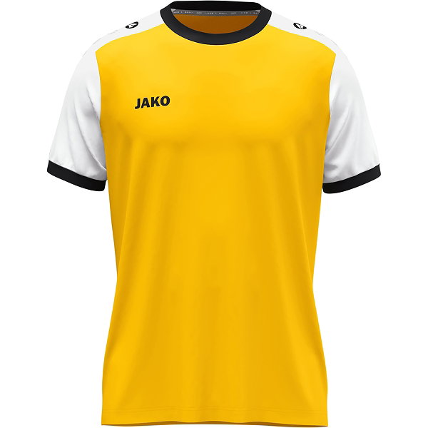 Jako Dynamic Shirt Korte Mouw Kinderen - Geel / Wit / Zwart