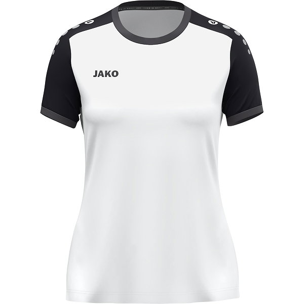 Jako Dynamic Shirt Korte Mouw Dames - Wit / Zwart / Antraciet