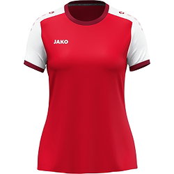 Jako Dynamic Trikot Kurzarm Damen - Rot / Weiß / Dunkelrot