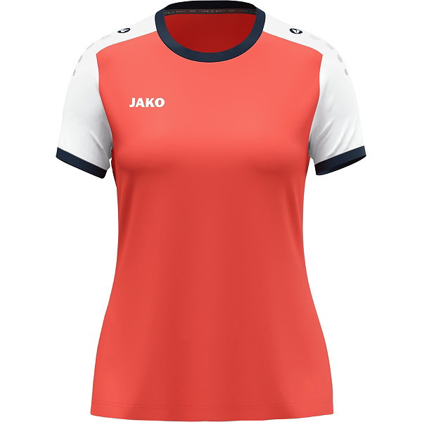 Jako Dynamic Trikot Kurzarm Damen - Koralle / Weiß / Marine
