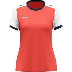 Jako Dynamic Trikot Kurzarm Damen - Koralle / Weiß / Marine
