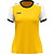 Jako Dynamic Maillot À Manches Courtes Femmes - Jaune / Blanc / Noir