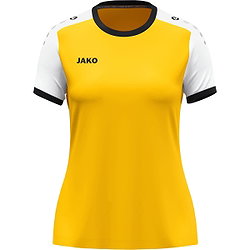 Jako Dynamic Trikot Kurzarm Damen - Gelb / Weiß / Schwarz