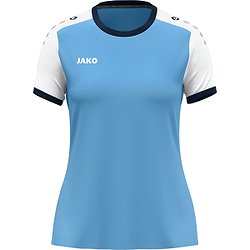 Jako Dynamic Maillot À Manches Courtes Femmes - Bleu Ciel / Blanc / Marine