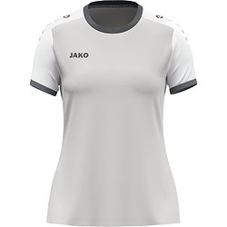 Présentation: Jako Dynamic Maillot À Manches Courtes Femmes - Gris Clair / Blanc / Gris