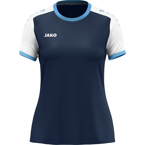 Jako Dynamic Maillot À Manches Courtes Femmes - Marine / Blanc / Bleu Ciel