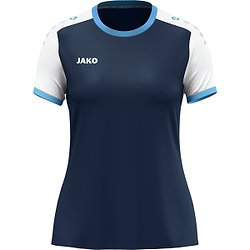 Jako Dynamic Maillot À Manches Courtes Femmes - Marine / Blanc / Bleu Ciel