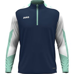 Jako Dynamic Ziptop Hommes - Marine / Blanc / Menthe