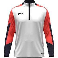 Jako Dynamic Ziptop Herren - Weiß / Koralle / Marine
