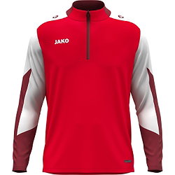 Jako Dynamic Ziptop Kinder - Rot / Weiß / Dunkelrot