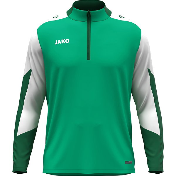 Jako Dynamic Ziptop Kinder - Grün / Weiß / Dunkelgrün