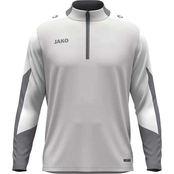 Jako Dynamic Ziptop Kinderen - Lichtgrijs / Wit / Grijs