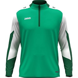 Jako Dynamic Ziptop Damen - Grün / Weiß / Dunkelgrün