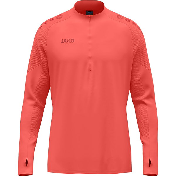 Jako Light Flow Ziptop Hommes - Corail