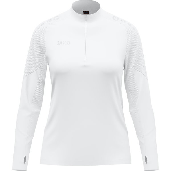 Jako Light Flow Ziptop Dames - Wit