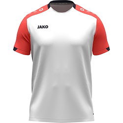 Jako Dynamic T-Shirt Hommes - Blanc / Corail / Marine