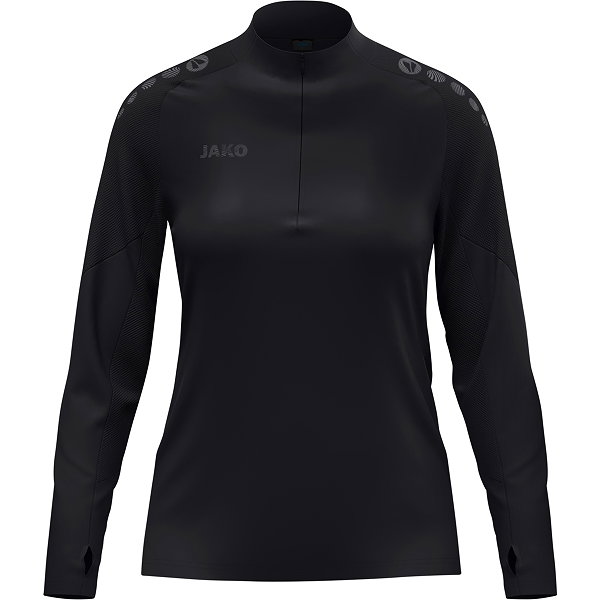 Jako Light Flow Ziptop Femmes - Noir