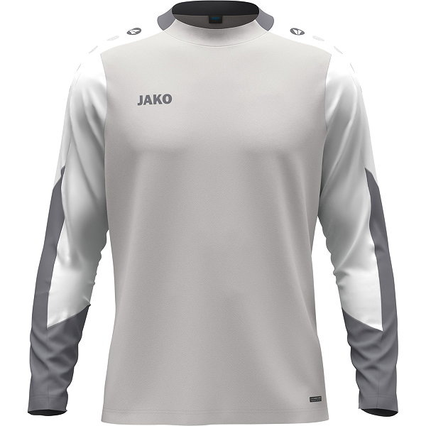 Jako Dynamic Longsleeve Enfants - Gris Clair / Blanc / Gris