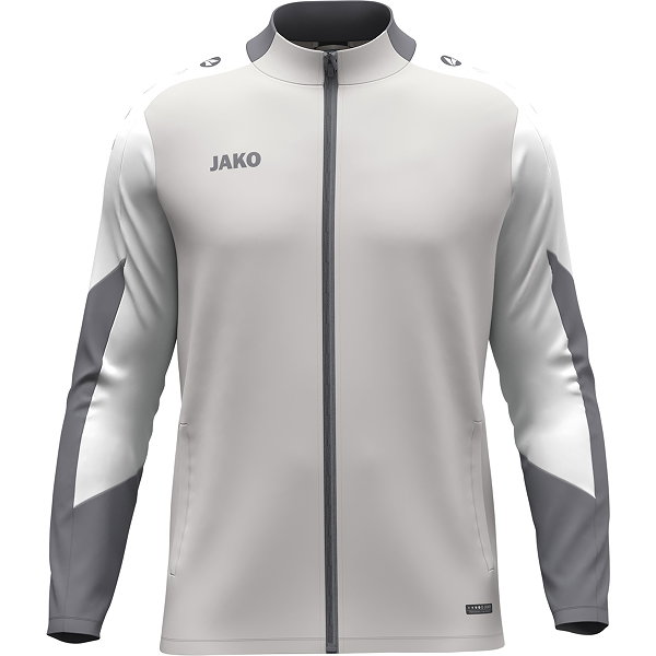 Jako Dynamic Trainingsjacke Polyester Kinder - Hellgrau / Weiß / Grau