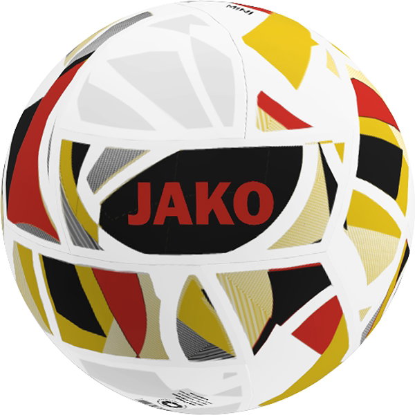 Jako Iconic Minibal - Wit / Zwart / Rood