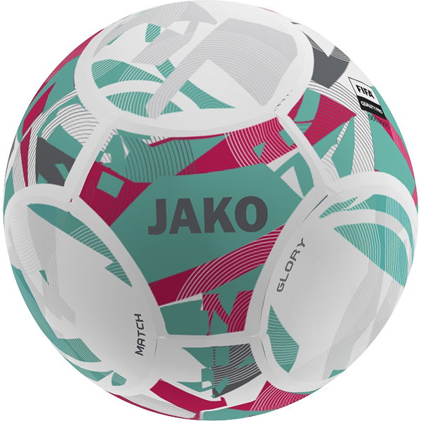 Jako Glory Ballon De Compétition - Blanc / Rubine Red / Cool Grey