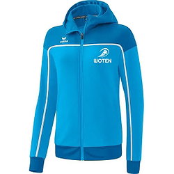 Erima Change Trainingsjack Met Capuchon Dames - Curaçao / Wit