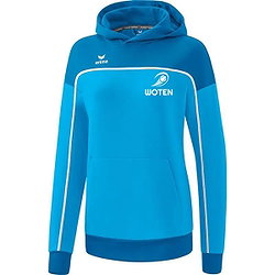 Erima Change Sweatshirt Met Capuchon Dames - Curaçao / Wit