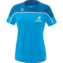 Erima Change T-Shirt Dames - Curaçao / Wit